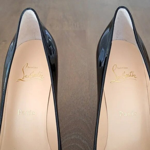 Christian Louboutin Kate Pumps - Black Patent Leather - Size: Eur 38.5 (US 8.5) - Picture 6 of 16